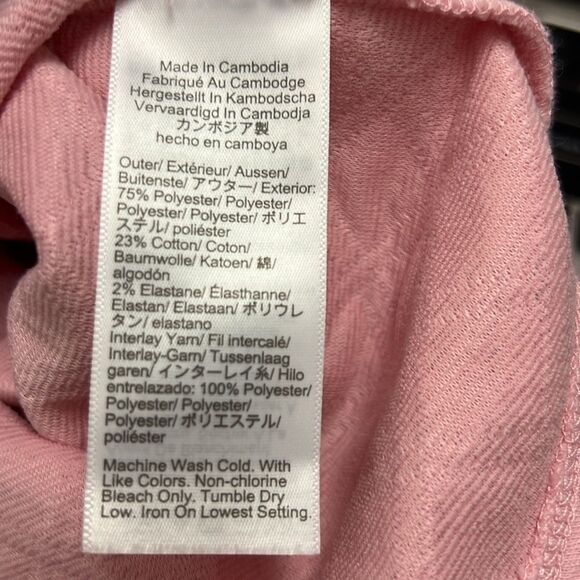 Crewcuts factory bu362 pink Girls' quilted mockneck pullover sie Small NWT - Picture 4 of 6